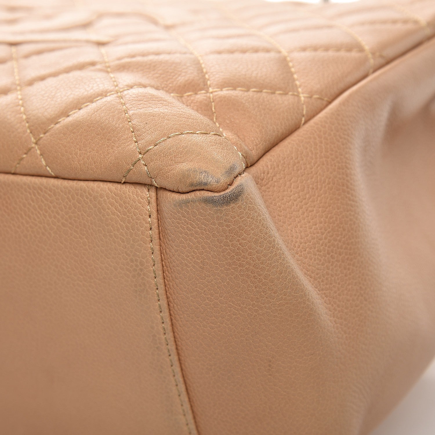 Chanel Caviar Quilted Grand Shopping Tote GST Beige 12 of 18