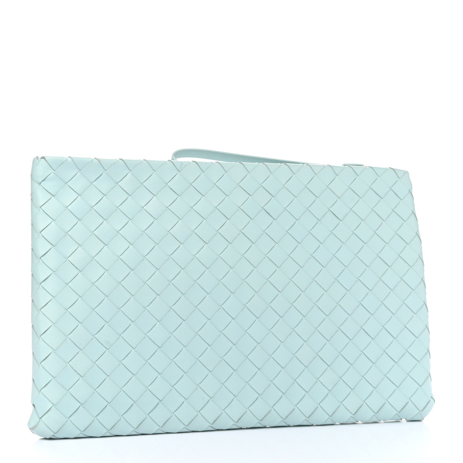 Bottega Veneta Nappa Intrecciato Large Flat Zip Pouch Spearmint 3 of 8