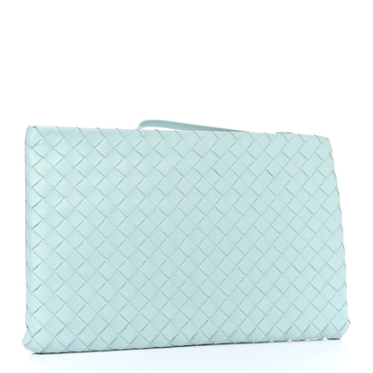 Bottega Veneta Nappa Intrecciato Large Flat Zip Pouch Spearmint 3 of 8