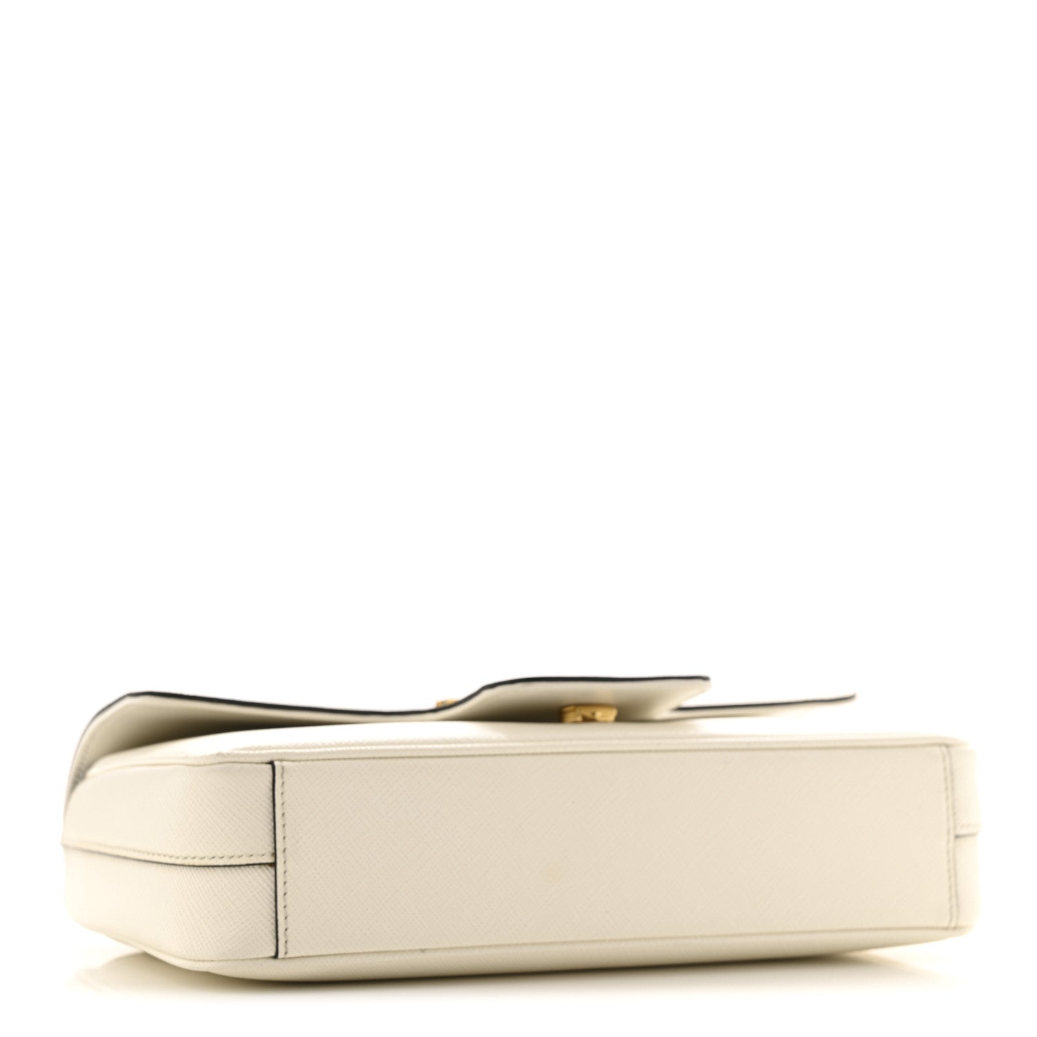 Prada Saffiano Flap Shoulder Bag Talco 4 of 16