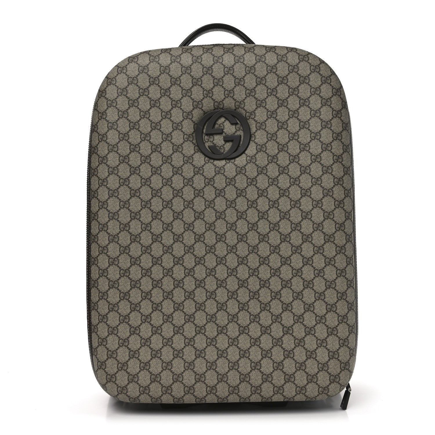Gucci GG Plus Monogram Small Interlocking G Trolley Brown 1 of 10