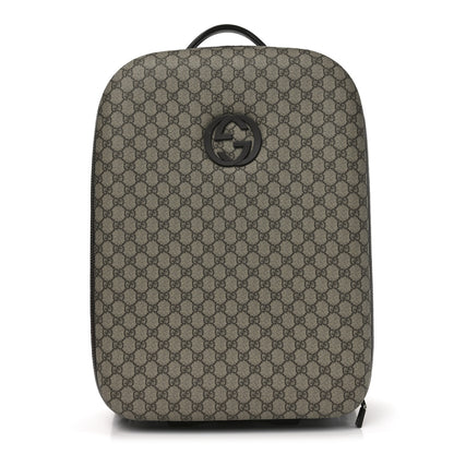 Gucci GG Plus Monogram Small Interlocking G Trolley Brown 1 of 10