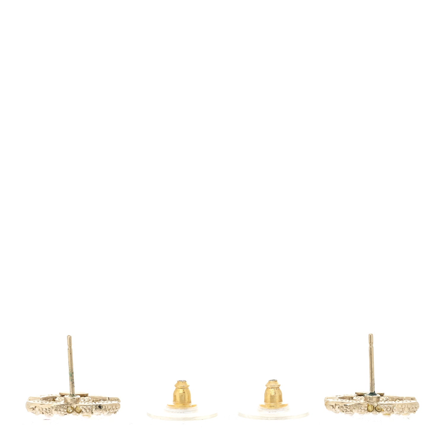 Chanel Pearl CC Earrings Gold 3 of 5