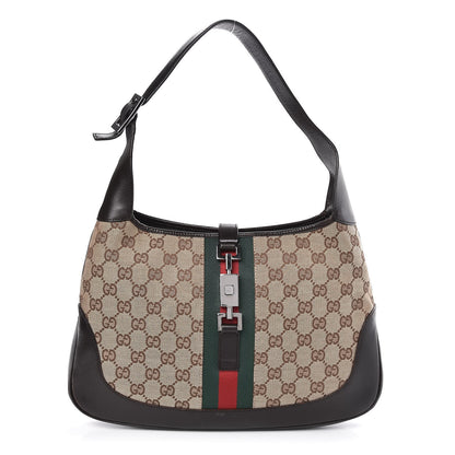 Gucci Monogram Web Jackie O Hobo 1 of 12