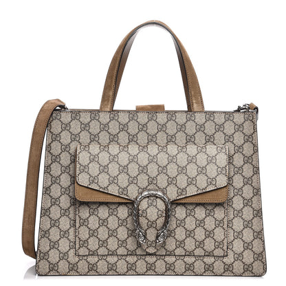 Gucci GG Supreme Monogram Dionysus Tote Beige Taupe 1 of 8