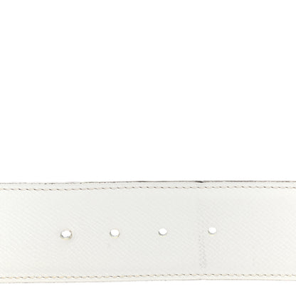 Hermes Chamonix Epsom 38mm Constance H Belt 100 Black White 4 of 8
