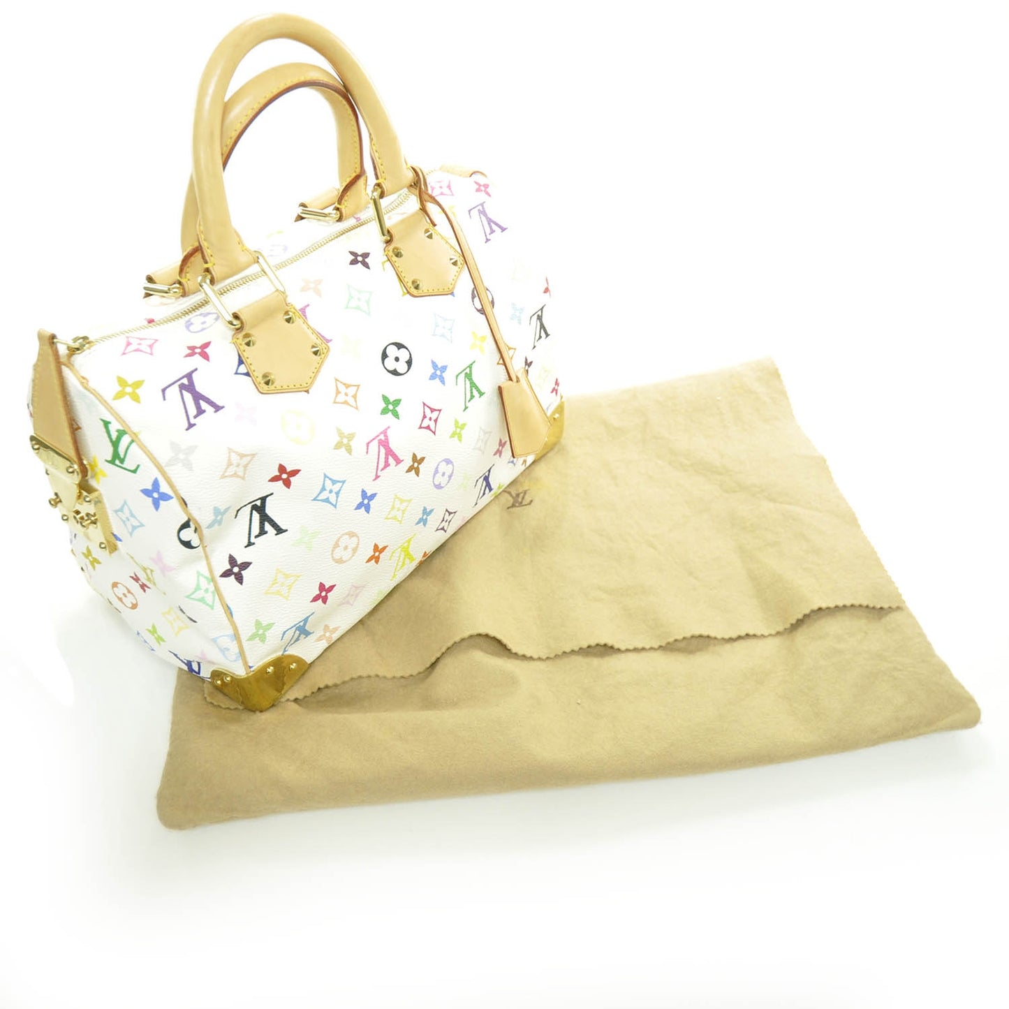 Monogram Multicolor Speedy 30 White