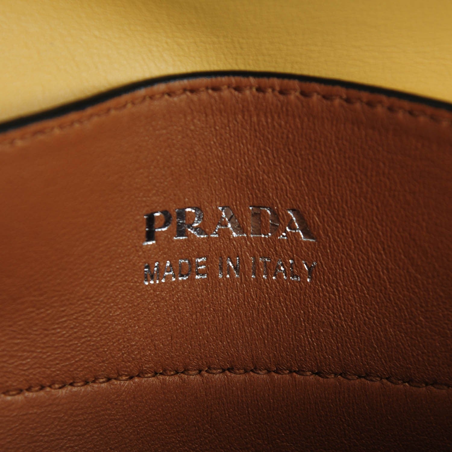 Prada City Calf Double Bag Ginestra 6 of 8