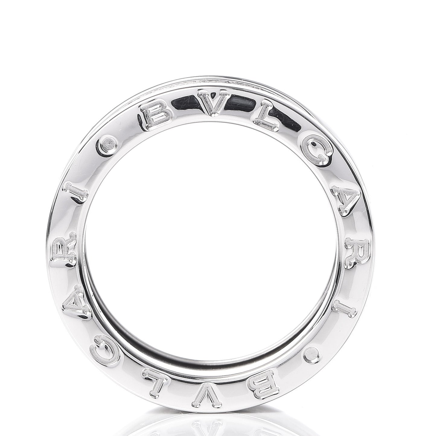 18K White Gold B.Zero1 Three-Band Ring 51 5.75