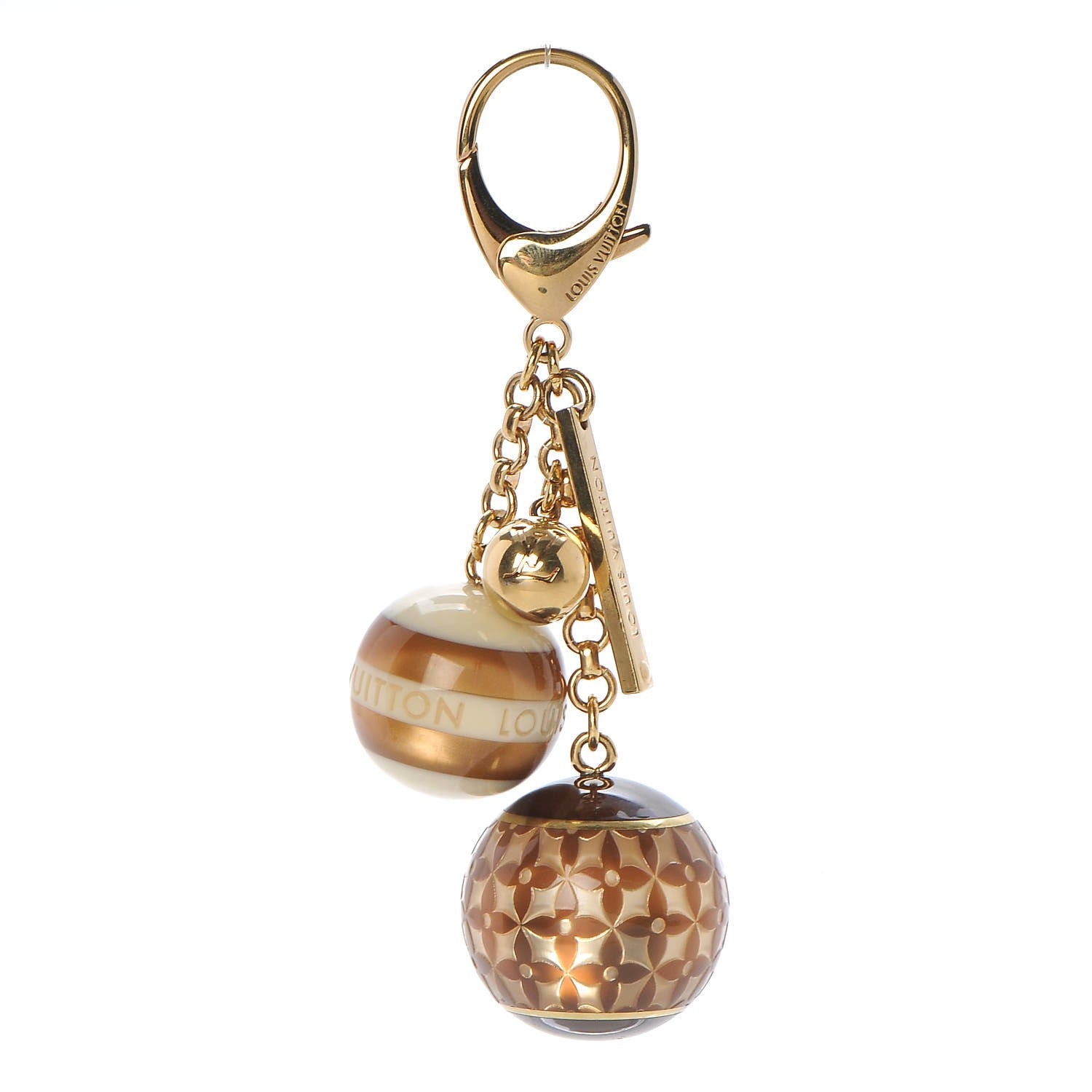 Louis Vuitton Mini Lin Croisette Bag Charm Beige 1 of 3
