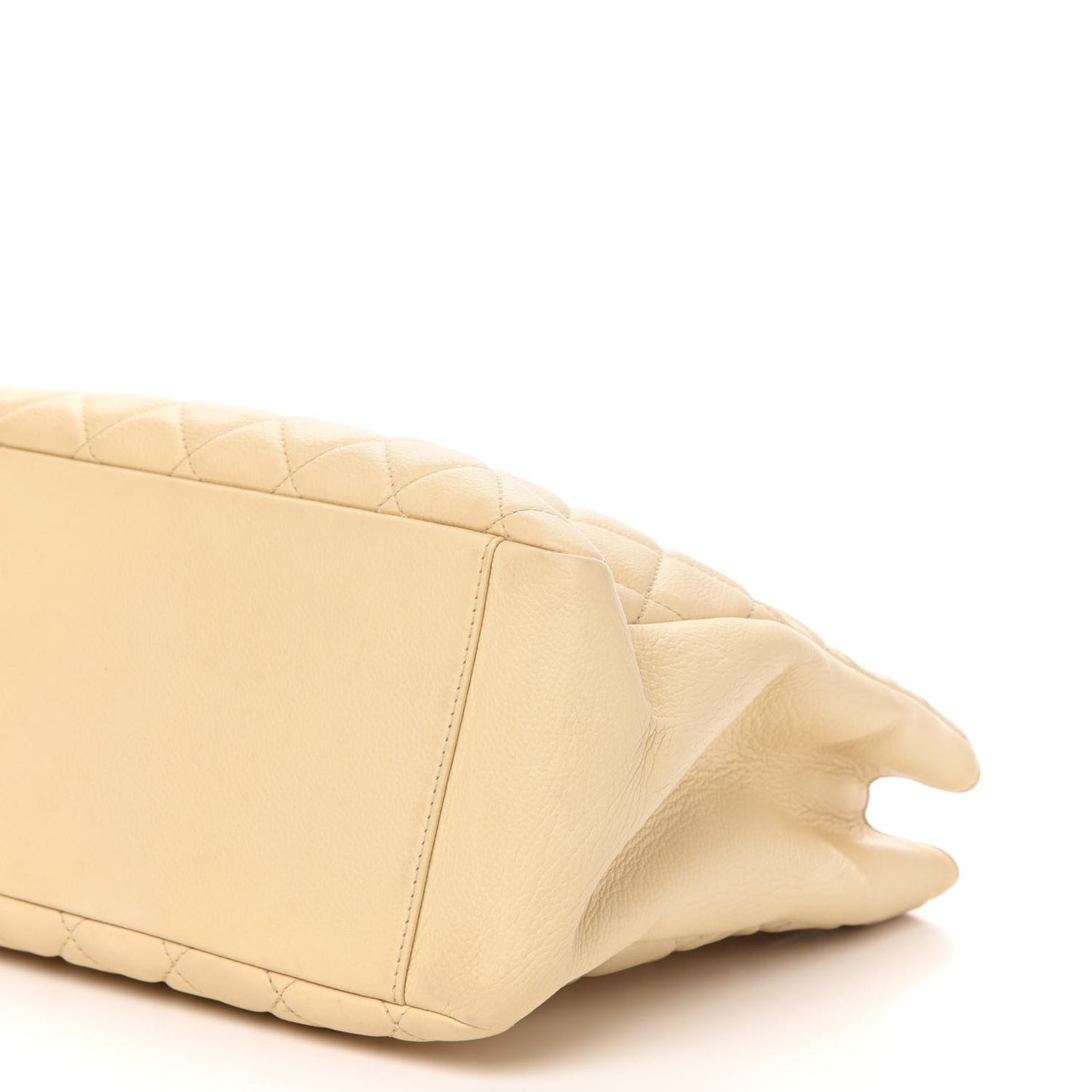Caviar Quilted Grand Shopping Tote GST Beige Clair