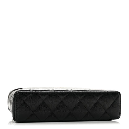 Chanel Caviar Quilted Top Handle Slim Vanity With Chain Black 4 of 12