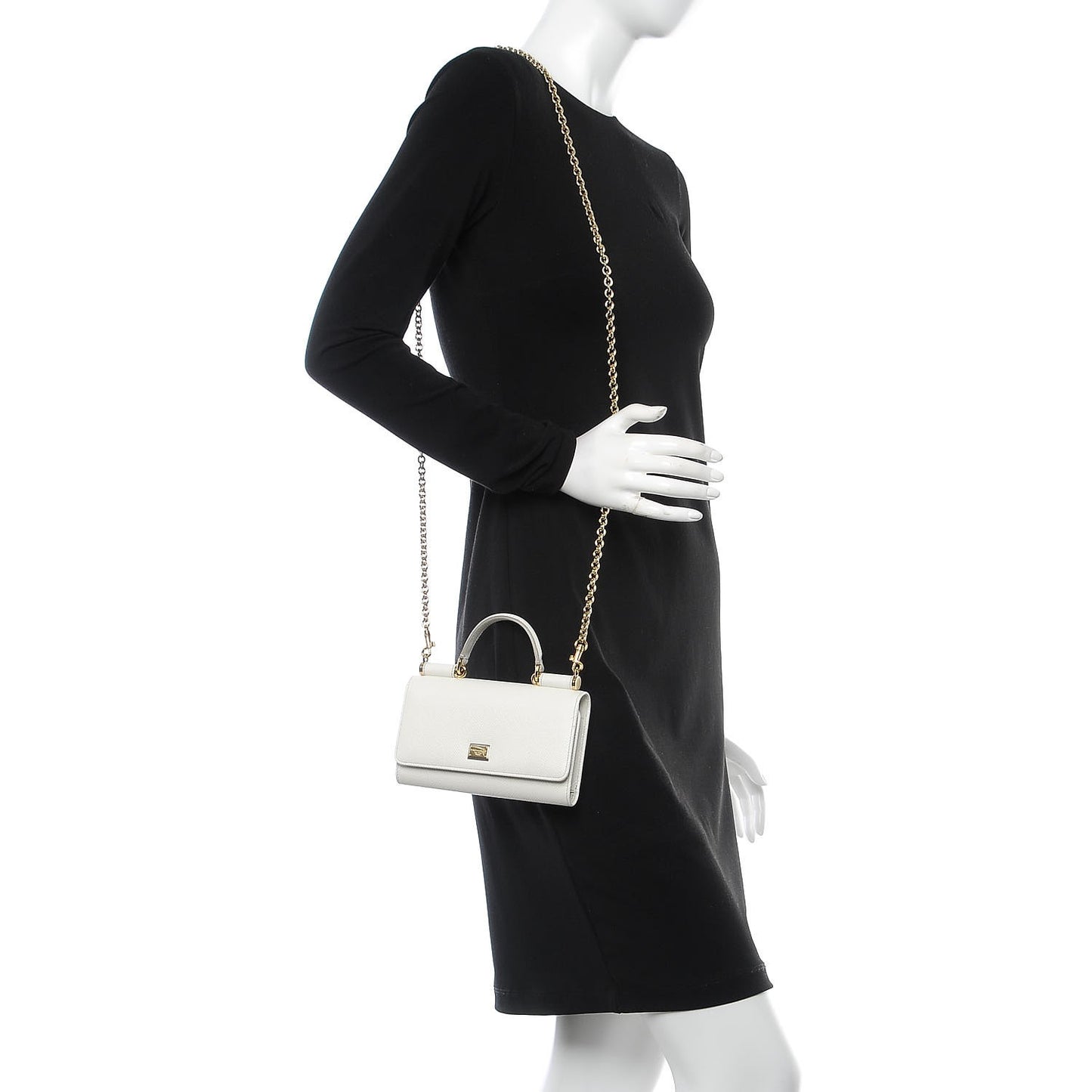Dauphine Mini Von Bag White