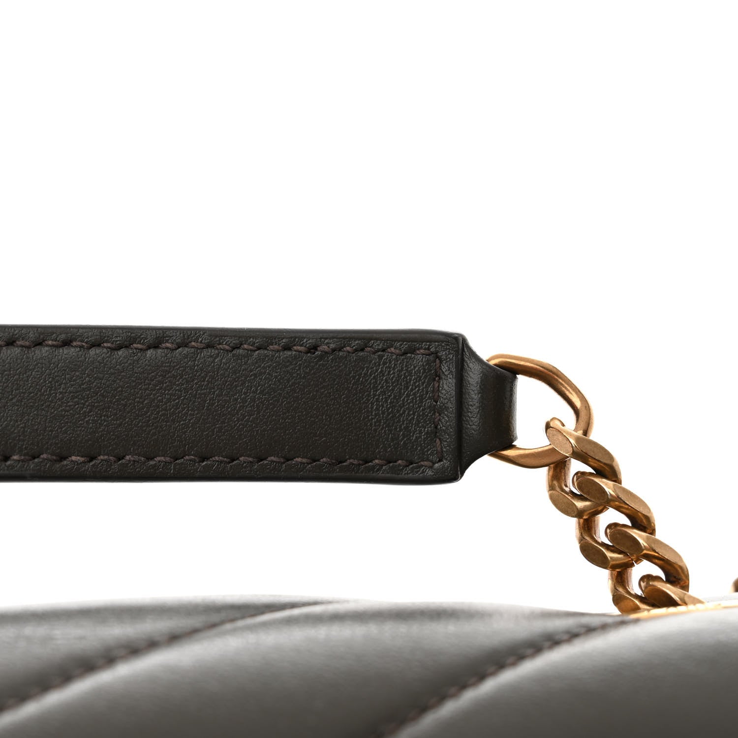 Saint Laurent Calfskin Y Quilted Monogram Medium Loulou Chain Satchel Soil Brown 14 of 14