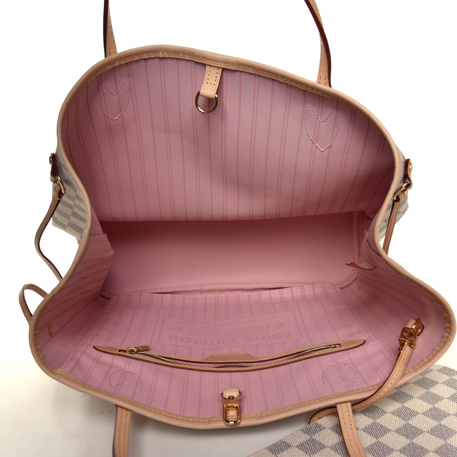 Louis Vuitton Damier Azur Neo Neverfull MM Rose Ballerine 8 of 8
