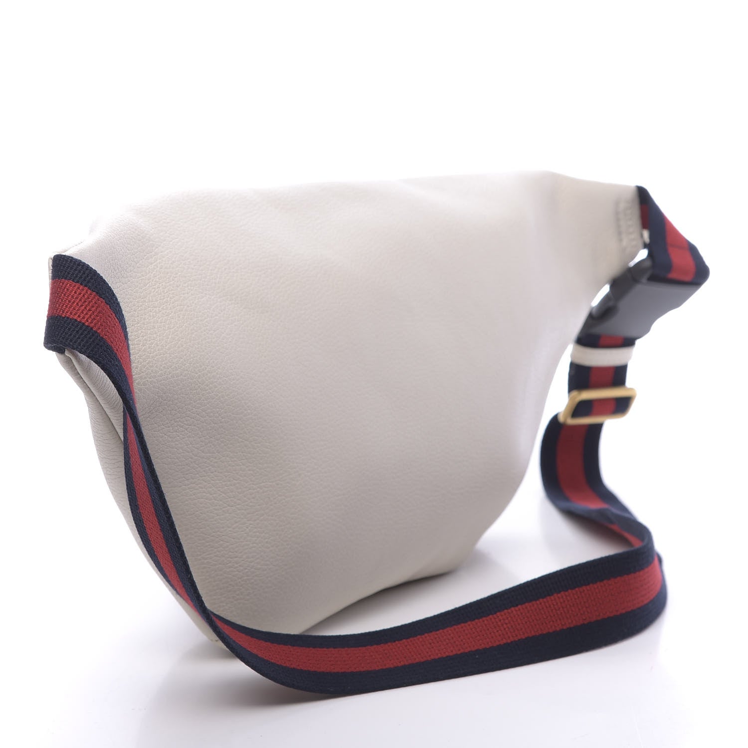 Gucci Grained Calfskin Logo Belt Bag White 3 of 12