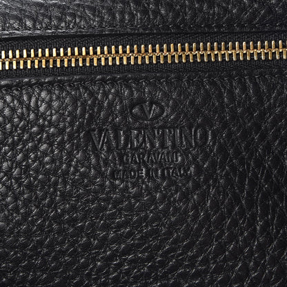 Valentino Garavani Grained Calfskin Small Rockstud Tote Black 7 of 8
