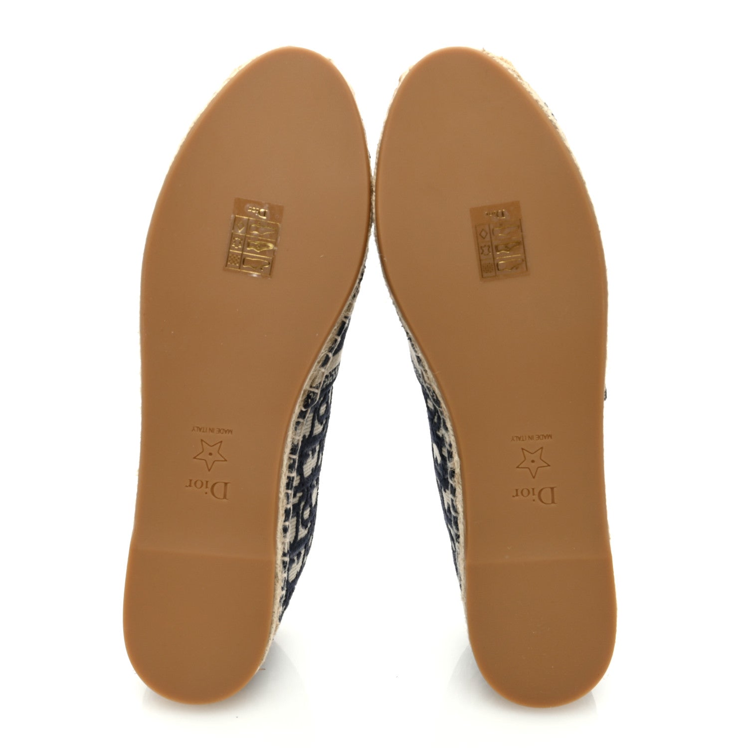 Christian Dior CHRISTIAN DIOR Oblique Embroidered Granville 15mm Espadrilles 39.5 Deep Blue 5 of 10