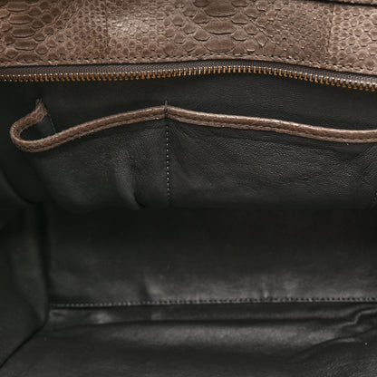 Celine Snakeskin Mini Luggage Grey 17 of 19