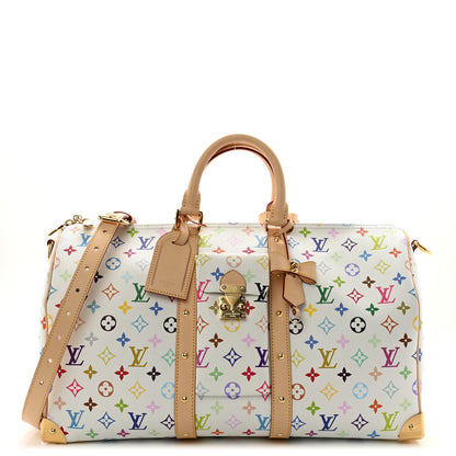 Louis Vuitton LV X TM Monogram Multicolor Keepall Bandouliere 45 White 1 of 8