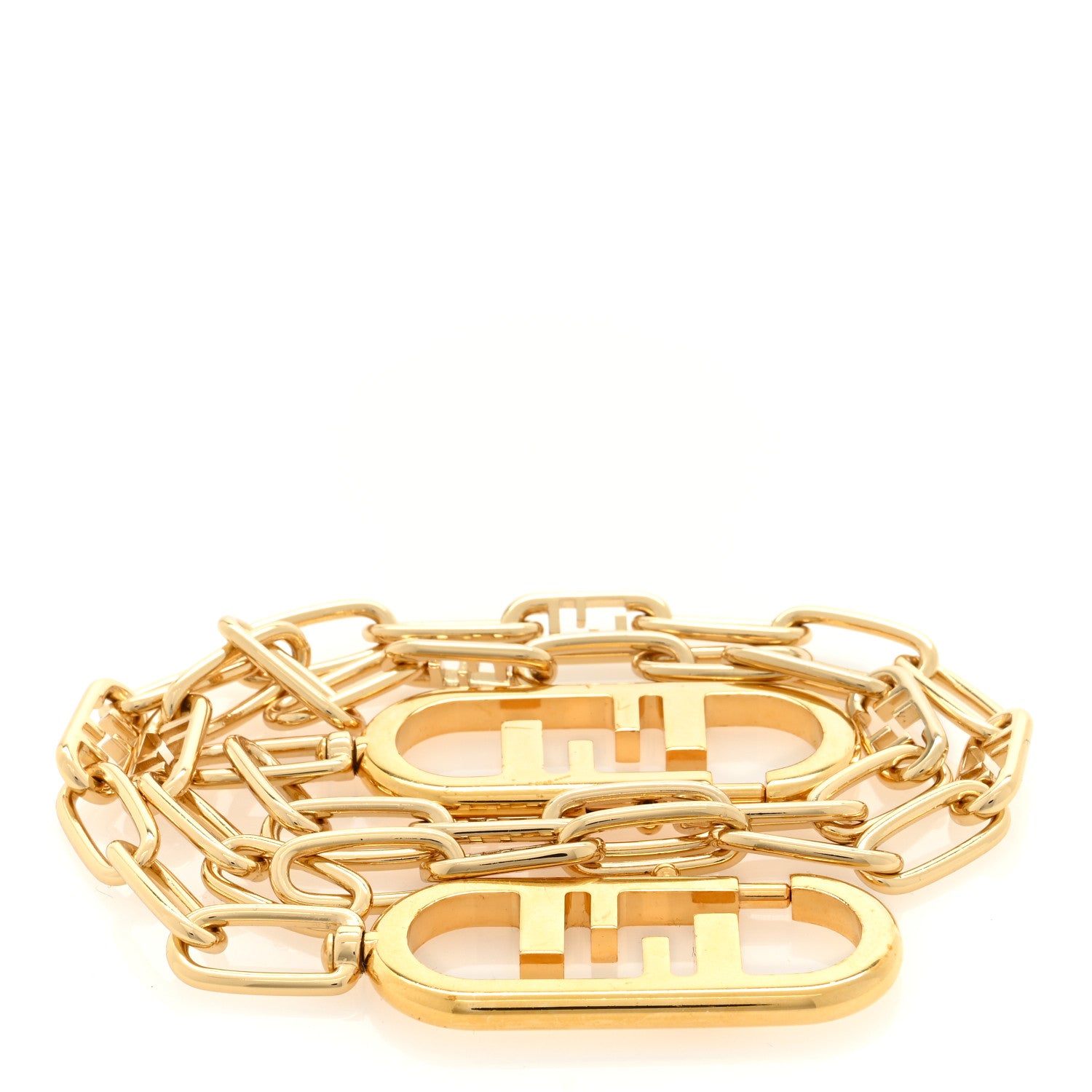 Fendi Metal O'Lock Strap You Gold 1 of 3