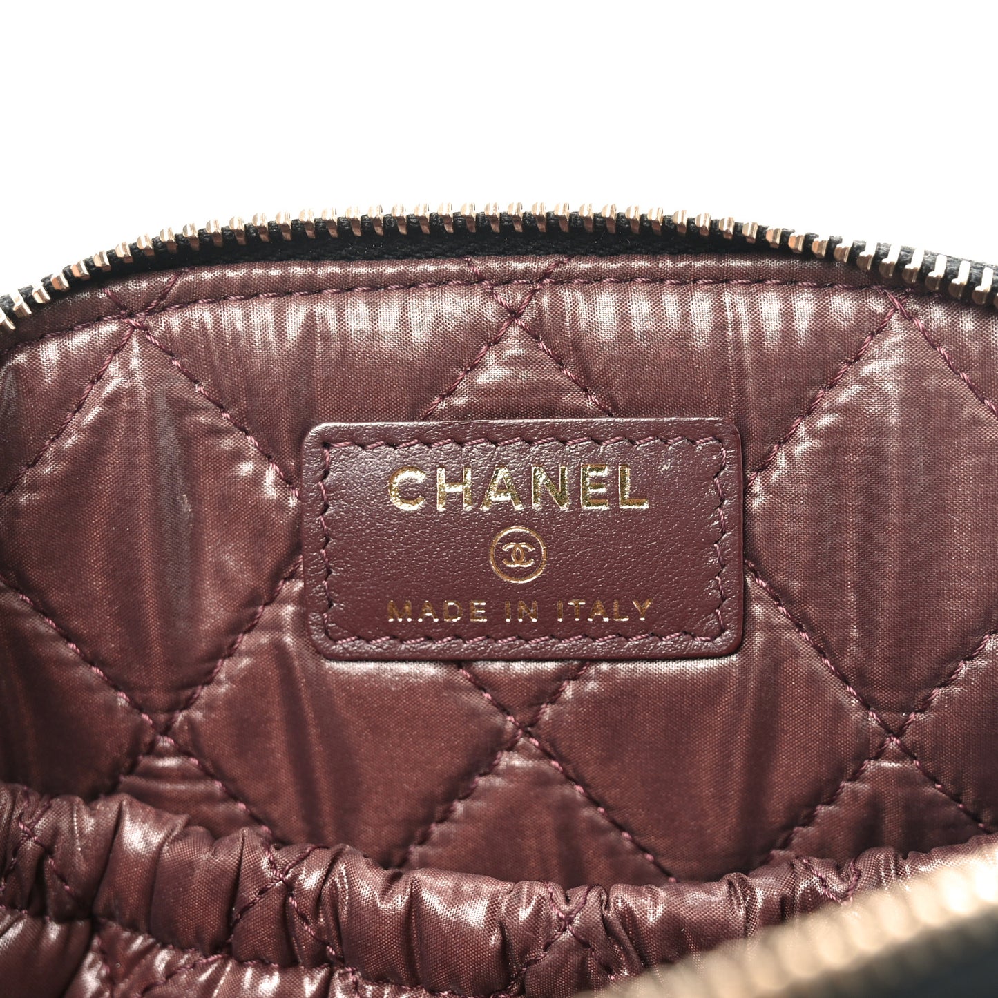 Caviar Quilted Cosmetic Case Black