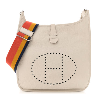 Hermes Taurillon Clemence Amazone Evelyne III PM Craie 1 of 13