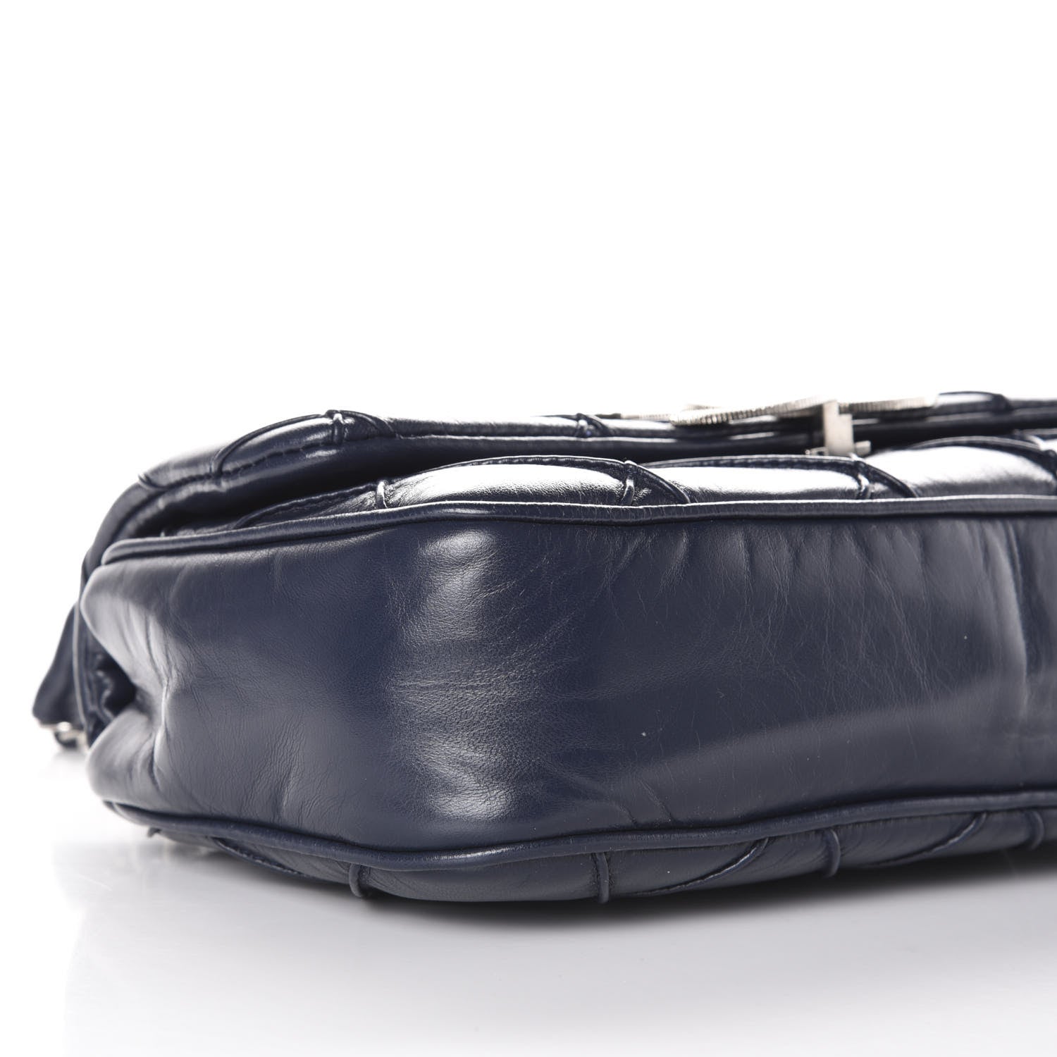 Chanel Lambskin Diamond Stitched Flap Navy 8 of 11