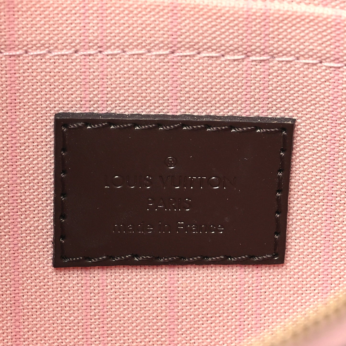 Damier Ebene Neverfull MM GM Pochette Rose Ballerine