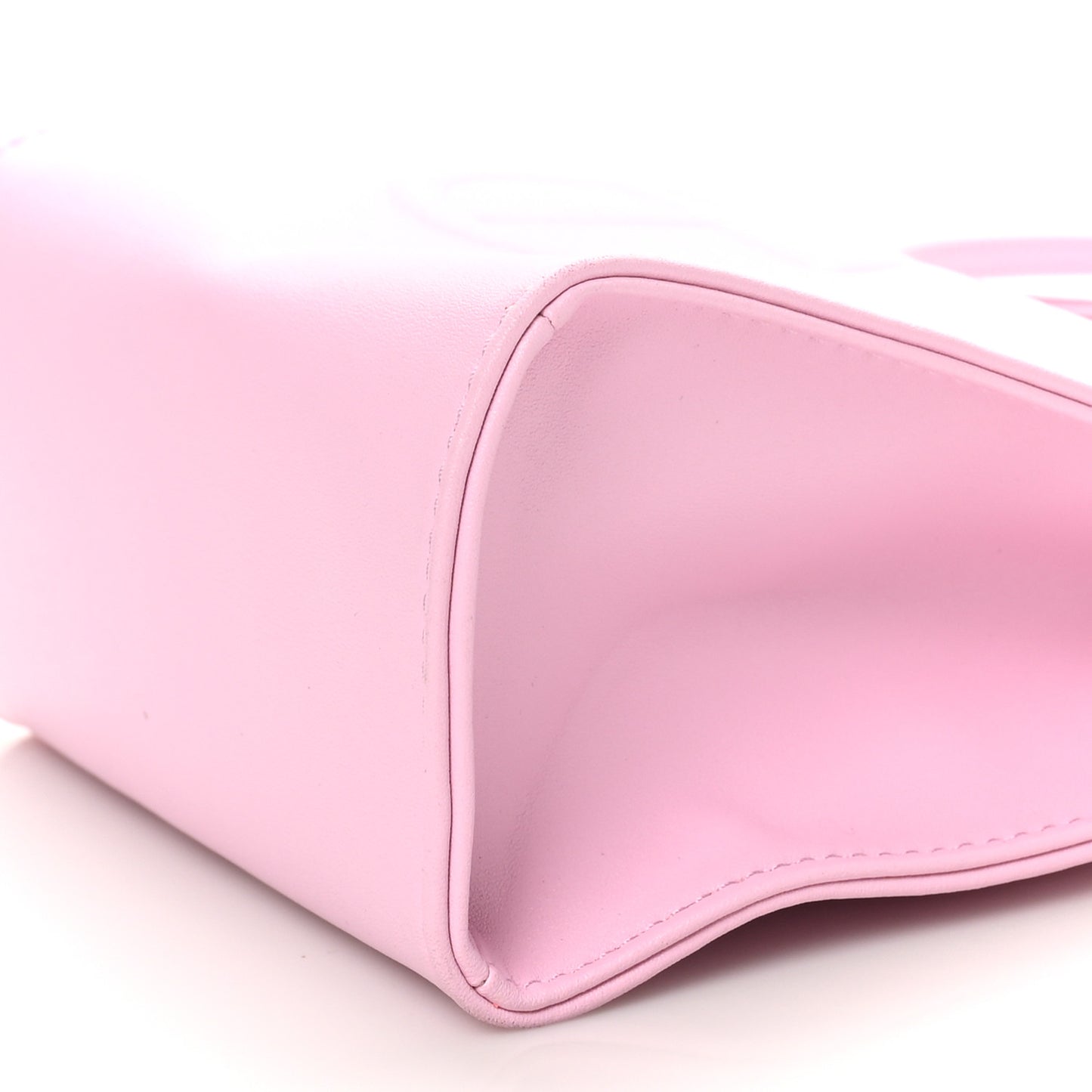 Vegan Leather Small Shopping Bag Bubblegum