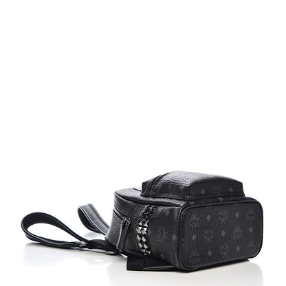 MCM Visetos Side Stud Mini Stark Backpack Black 4 of 10