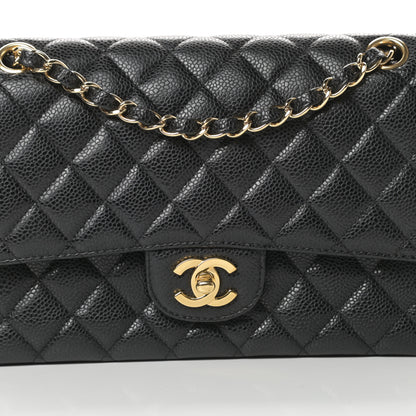 Chanel Caviar Quilted Medium Double Flap Black 8 of 11