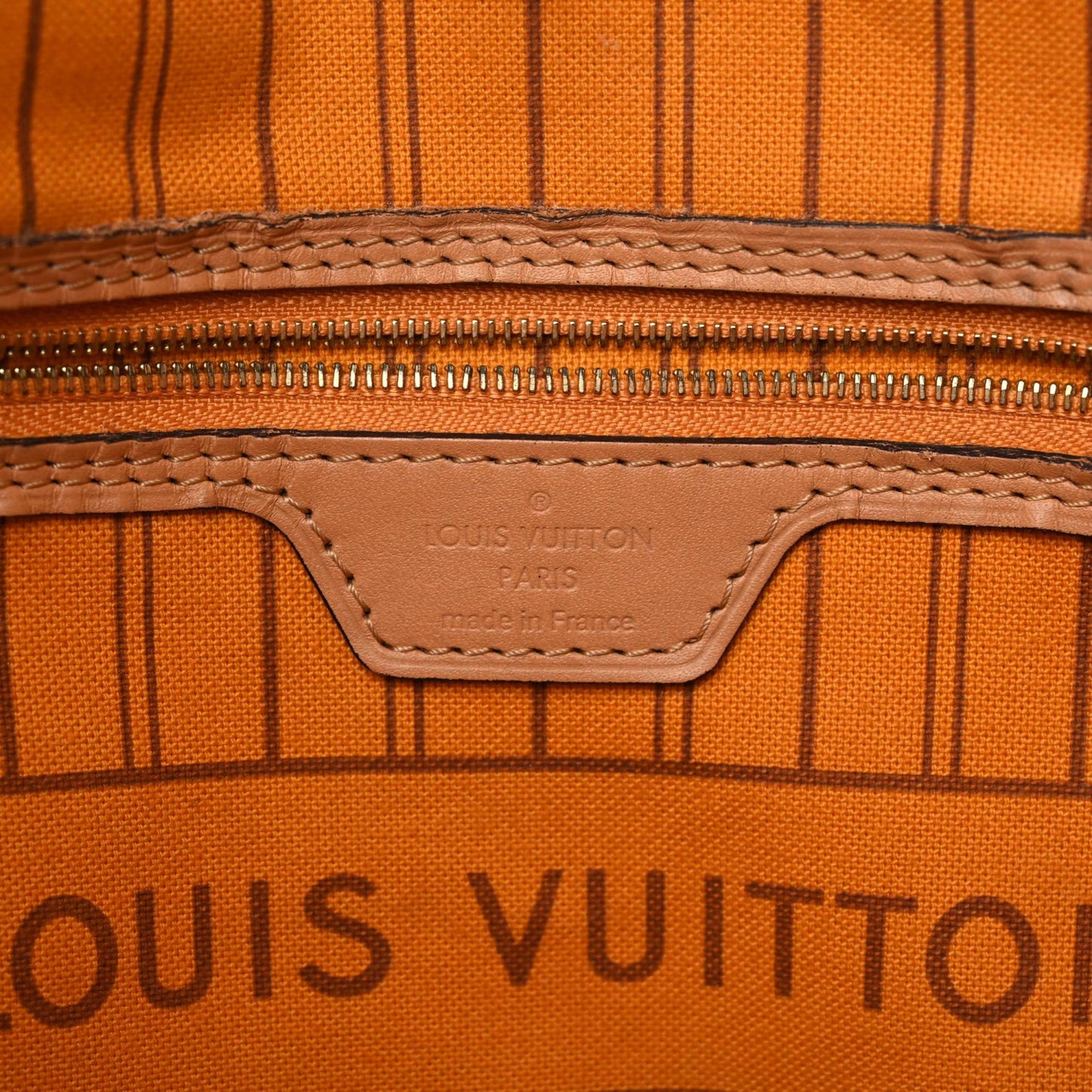 Damier Azur Braided Neverfull MM Orange
