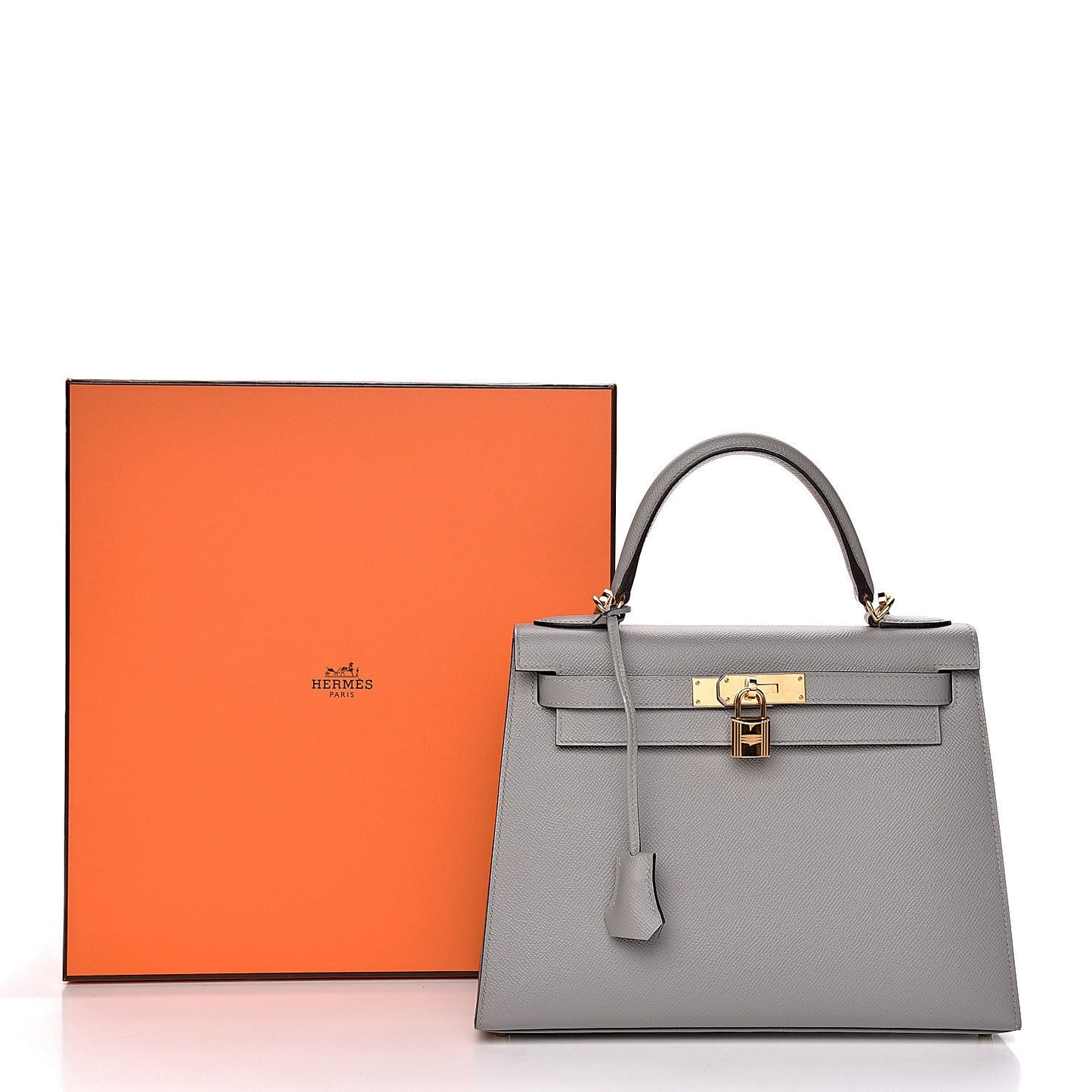 Epsom Kelly Sellier 28 Gris Mouette