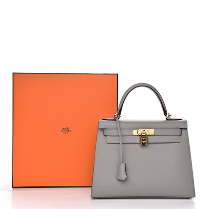 Hermes Epsom Kelly Sellier 28 Gris Mouette 39 of 39