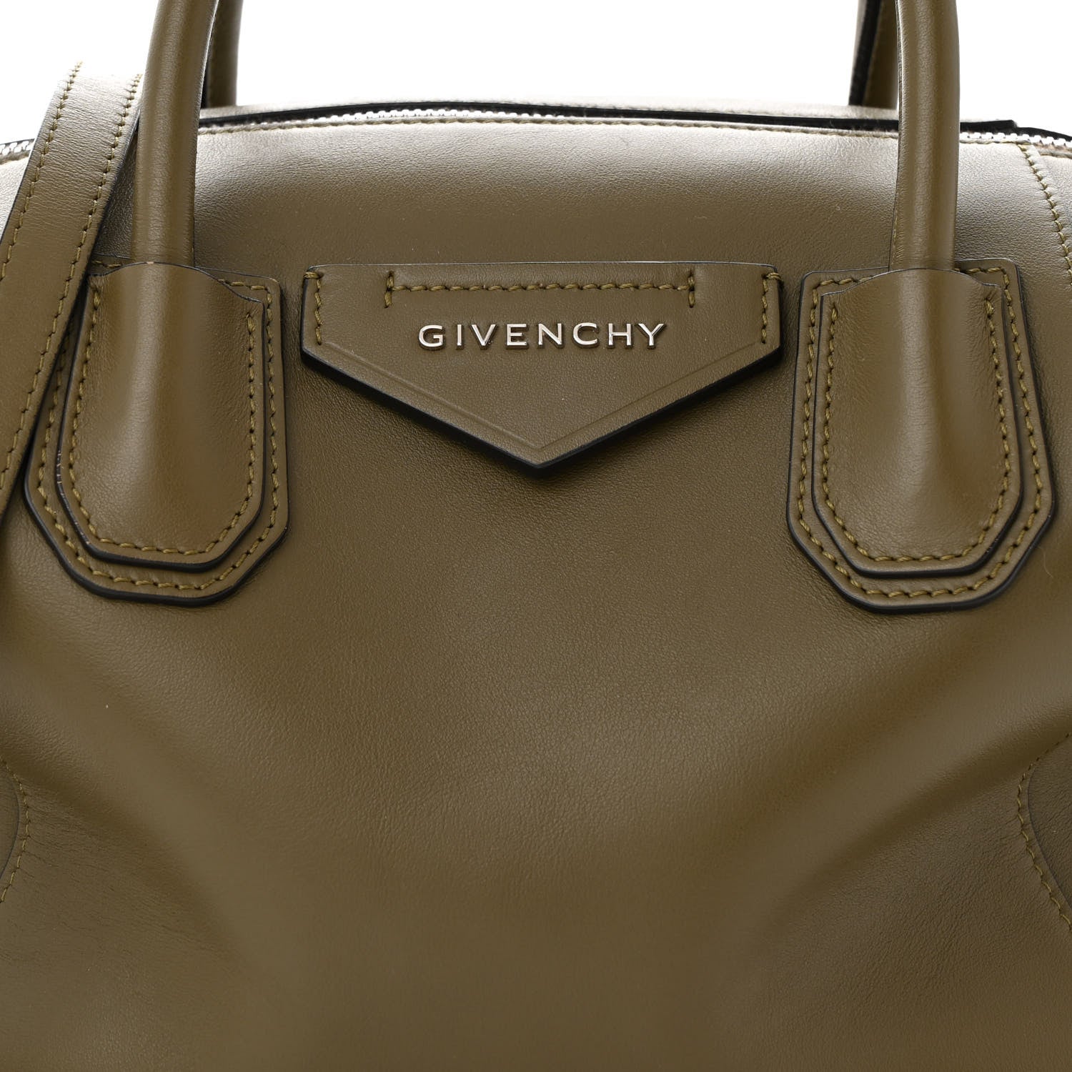 Givenchy Smooth Calfskin Small Soft Antigona Dark Khaki 7 of 13