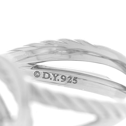 David Yurman Sterling Silver Diamond Pave 7mm Infinity Ring 51 5.75 4 of 4