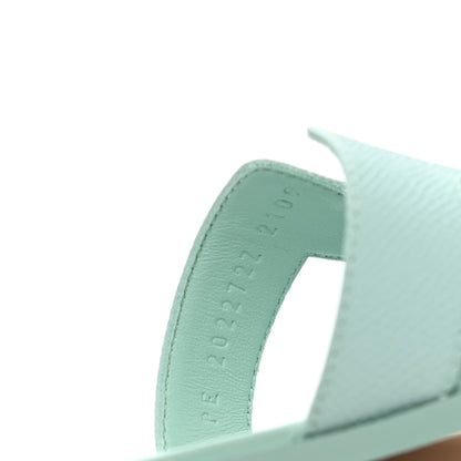 Hermes Epsom Oran Sandals 35.5 Vert Embrun 8 of 10