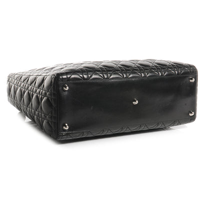 Christian Dior Lambskin Cannage Large Lady Dior Black 4 of 7