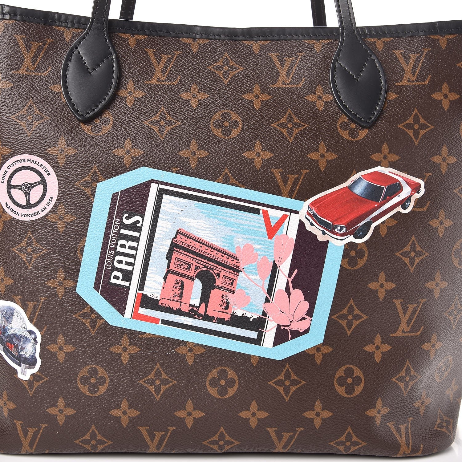 Louis Vuitton Monogram World Tour Neverfull MM 8 of 10