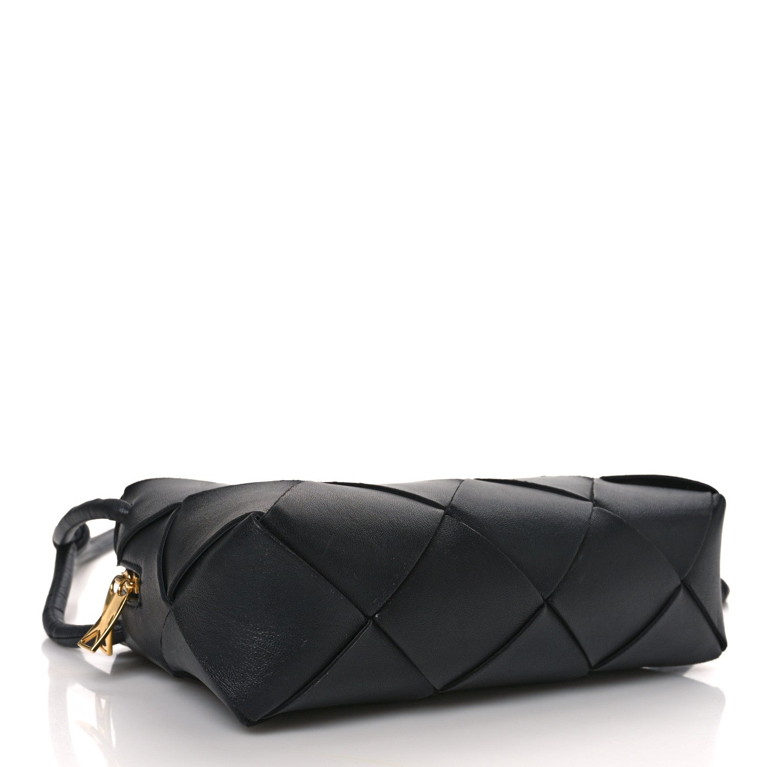 Bottega Veneta Lambskin Maxi Intrecciato Small Cassette Camera Bag Black 4 of 9