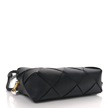 Bottega Veneta Lambskin Maxi Intrecciato Small Cassette Camera Bag Black 4 of 9