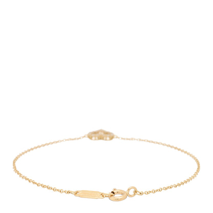 Tiffany 18K Yellow Gold Diamond Heart Station Bracelet 2 of 3