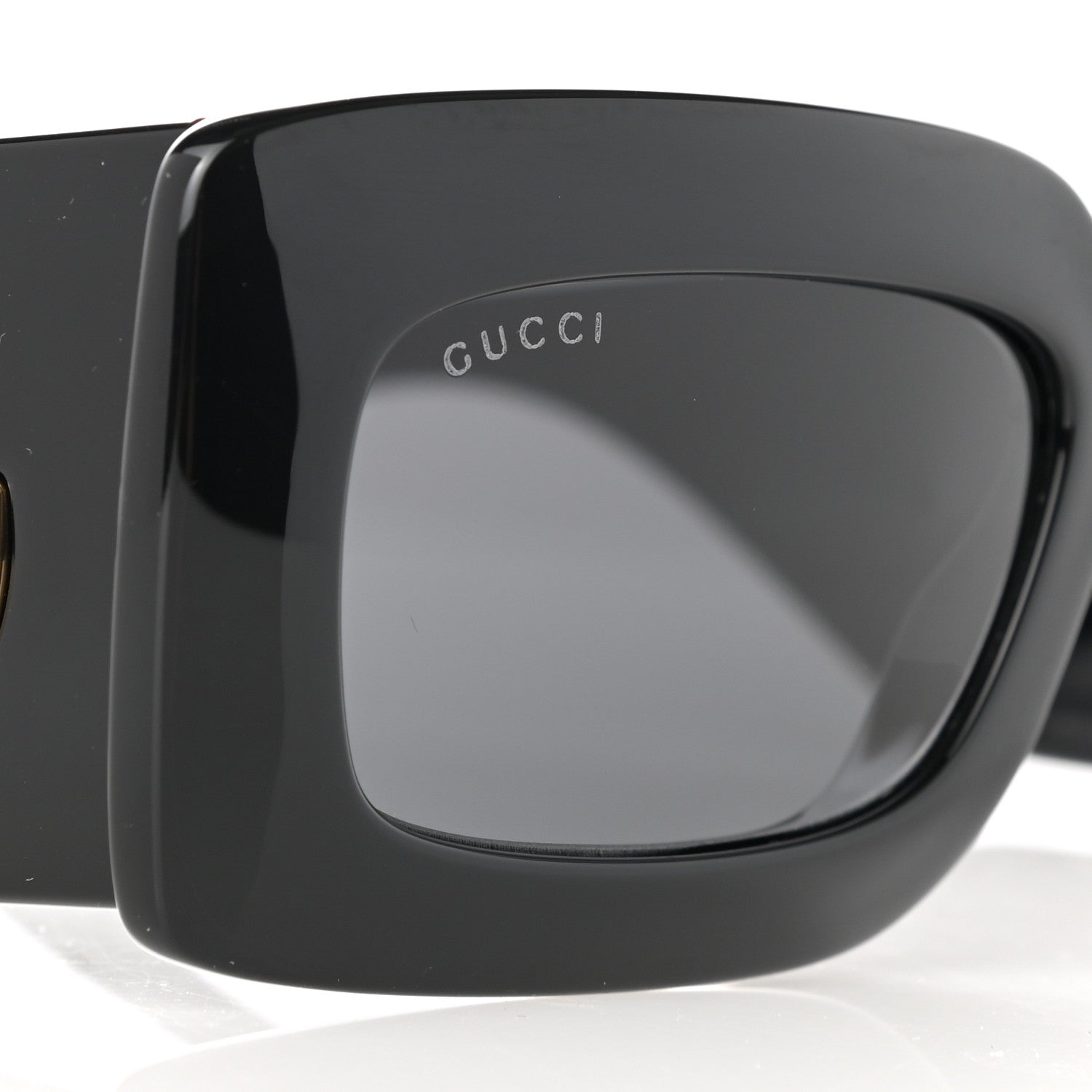 Gucci Acetate Rectangular Sunglasses GG0811S Black 8 of 9