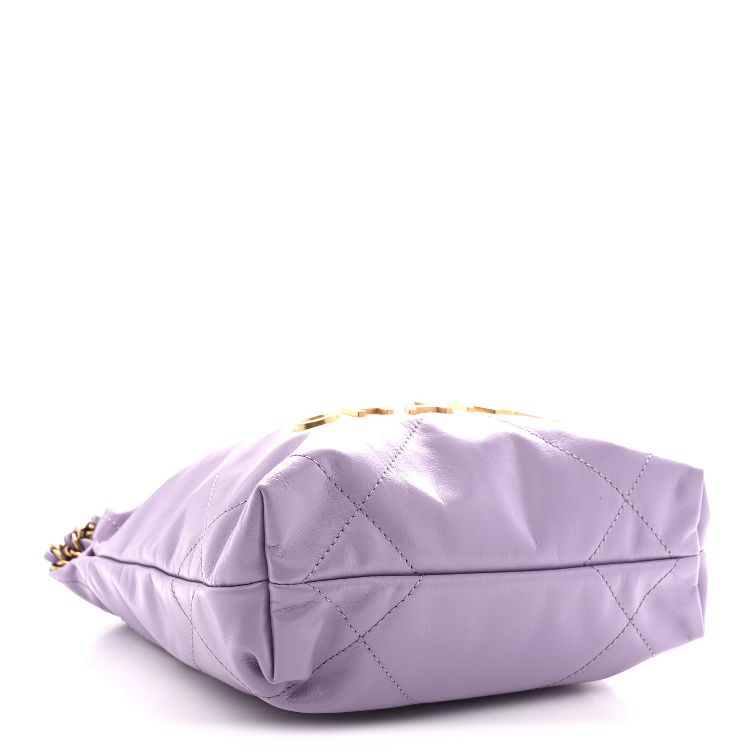 Chanel Shiny Calfskin Quilted Mini Chanel 22 Light Purple 3 of 10