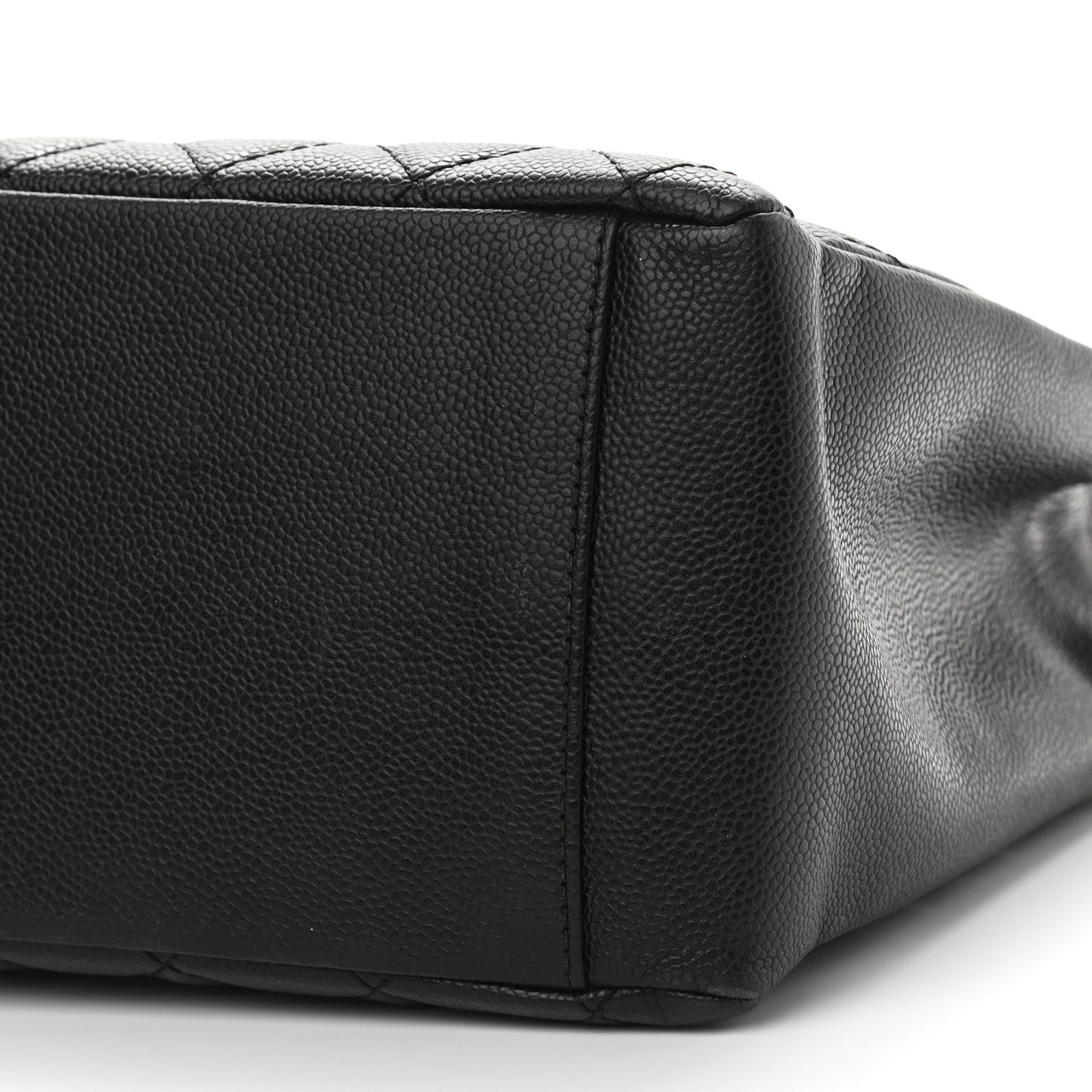 Caviar Quilted Grand Shopping Tote GST Black
