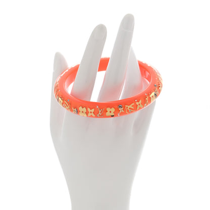Louis Vuitton Resin Swarovski Small Inclusion Bracelet GM Orange 2 of 3