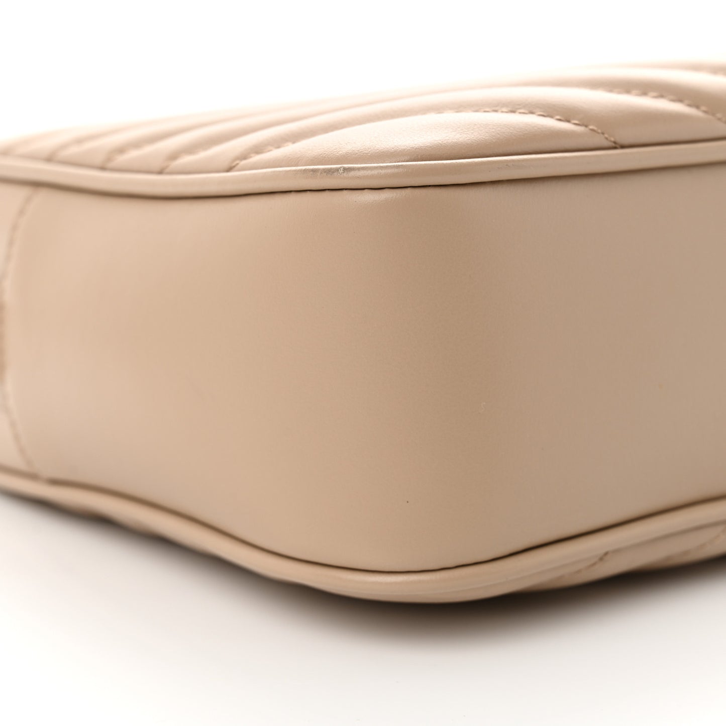 Calfskin Matelasse Monogram Lou Camera Bag Dark Beige