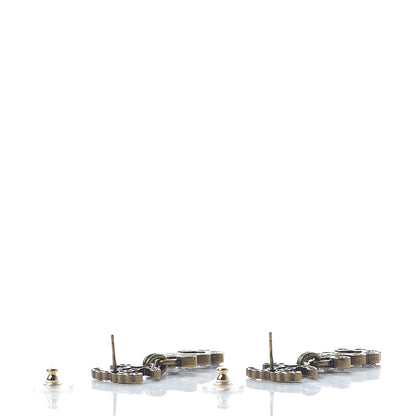 Chanel Metal Crystal City of Lights No 5 Drop Earrings Gold 3 of 5