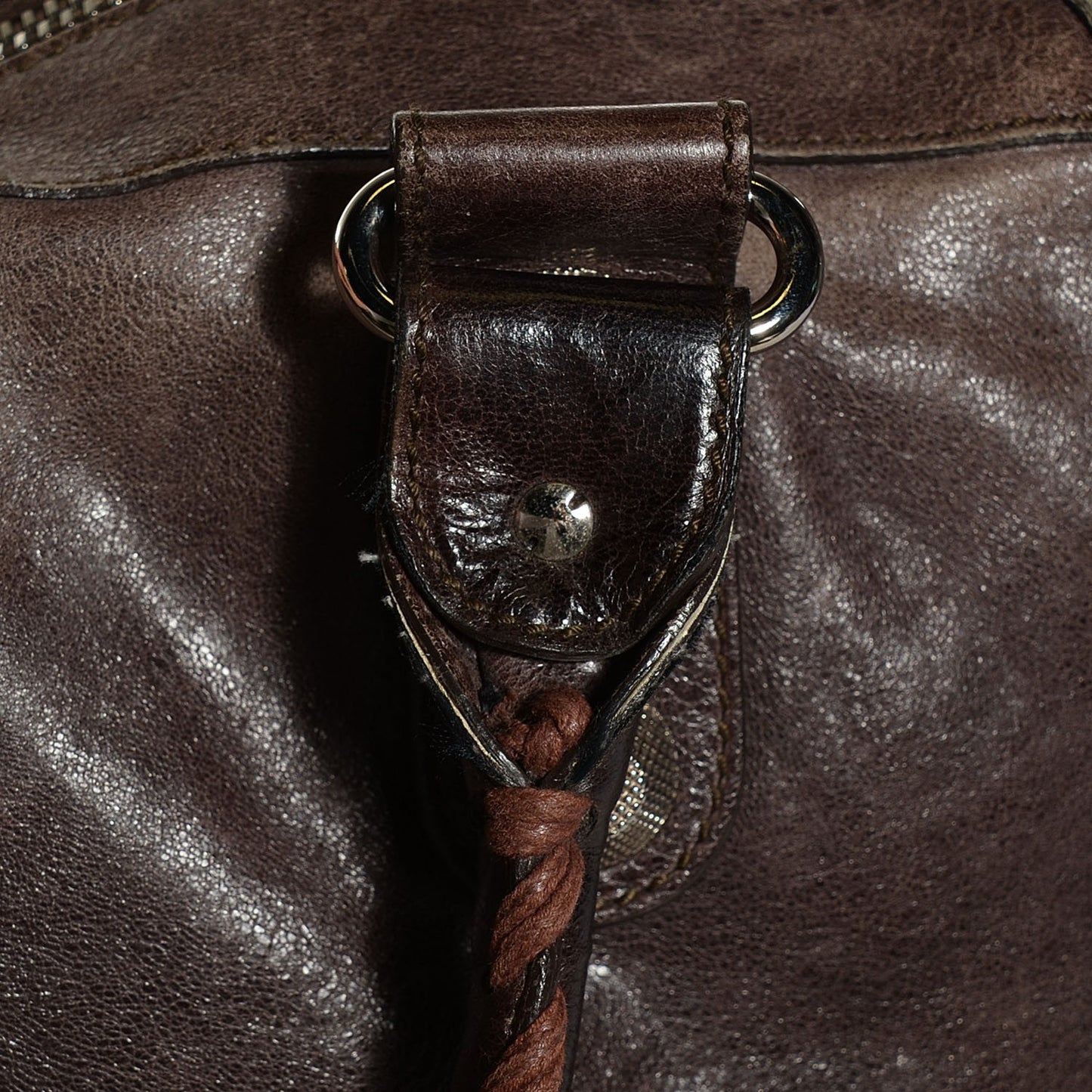 Agneau Giant 21 Silver Hardware Weekender Noix